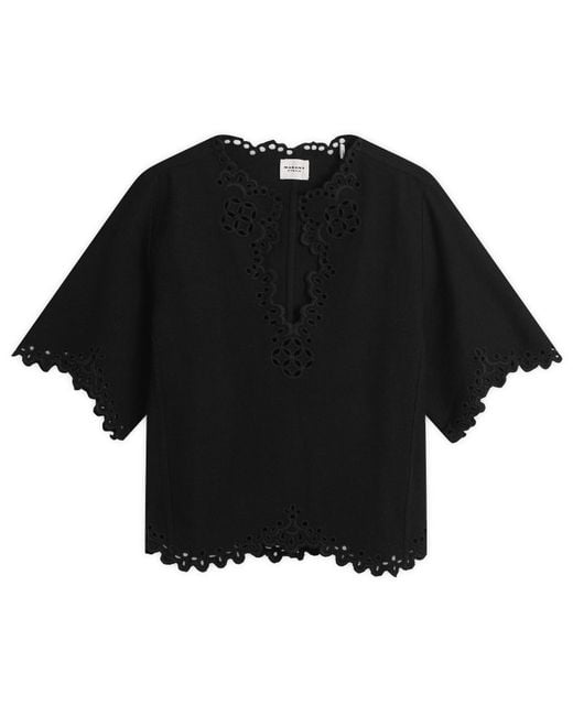 Isabel Marant Black Shana Blouse