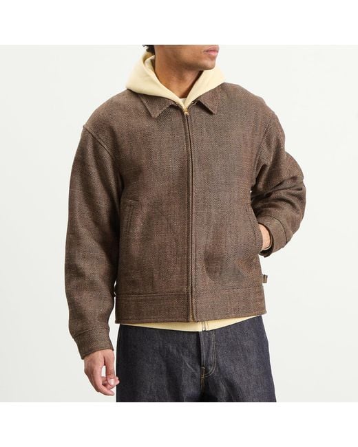 Visvim Brown Strato Bomber Jacket for men