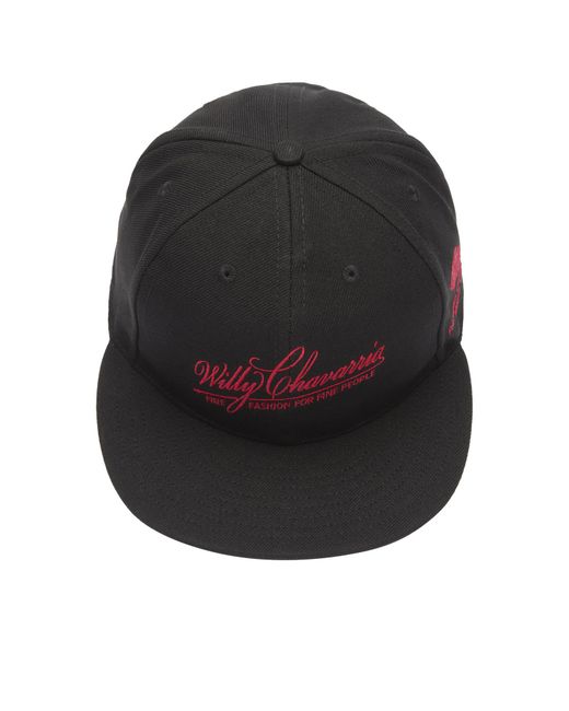 Willy Chavarria Black Fine Fashion Cap