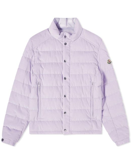 Moncler Purple Rochebrune Corduroy Padded Jacket for men