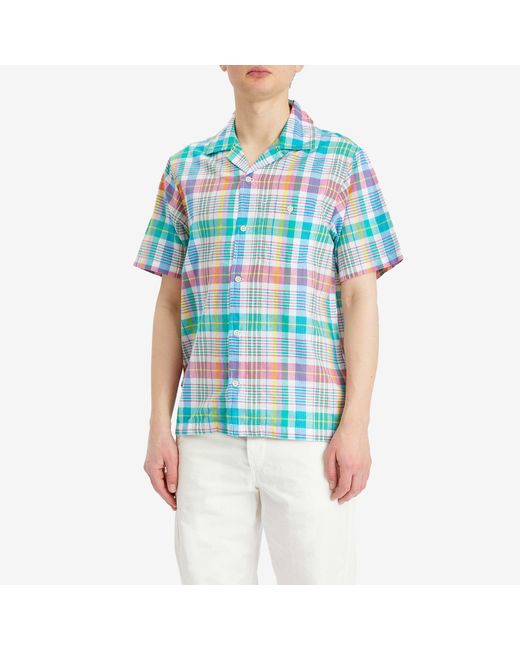 Dubbleware Blue Quincy Madras Vacation Shirt for men