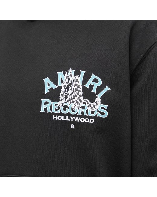 Amiri Records Wolf Hoodie in Black for Men | Lyst