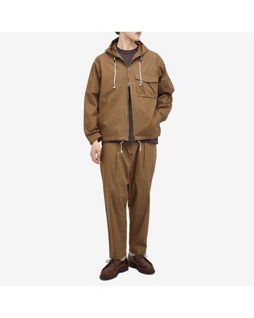 Universal Works Brown Broad Cloth Fistral Jacket for men