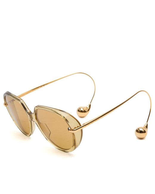 Bottega Veneta Natural Bottega Veneta Bv1436S Drop Sunglasses