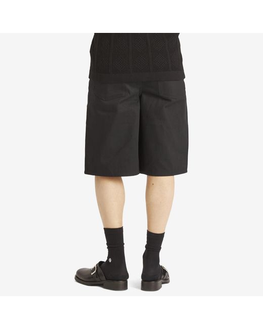Jil Sander Black Denim Shorts for men