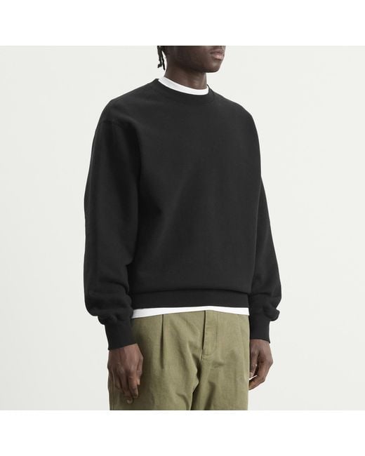 Beams Plus Black Crew Sweatshirt for men