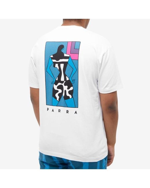 by Parra White Art Anger T-Shirt for men