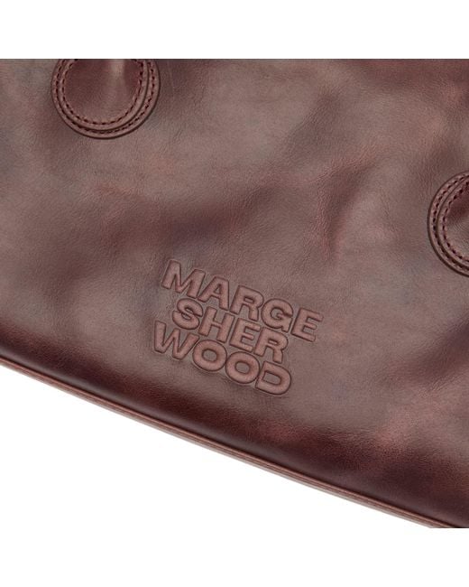 MARGE SHERWOOD Purple Soft Boston Bag