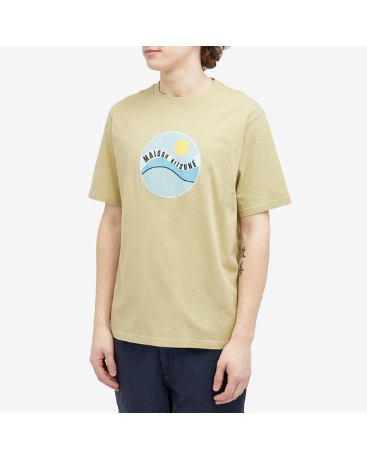 Maison Kitsuné Natural Pop Wave Comfort T-Shirt for men