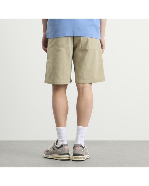 Drole de Monsieur Natural Cotton Elasticated Waist Shorts for men