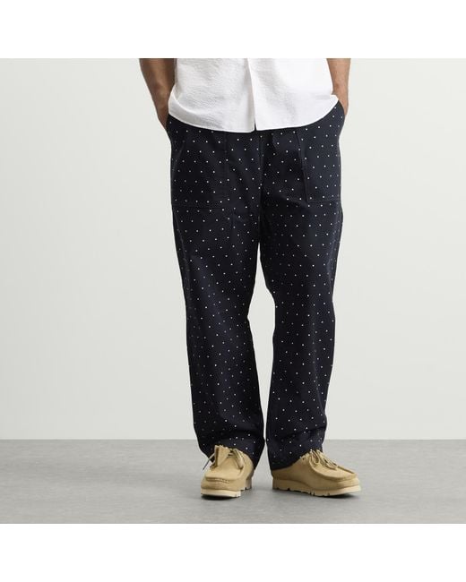 Service Works Blue Polka Dot Chef Pants for men