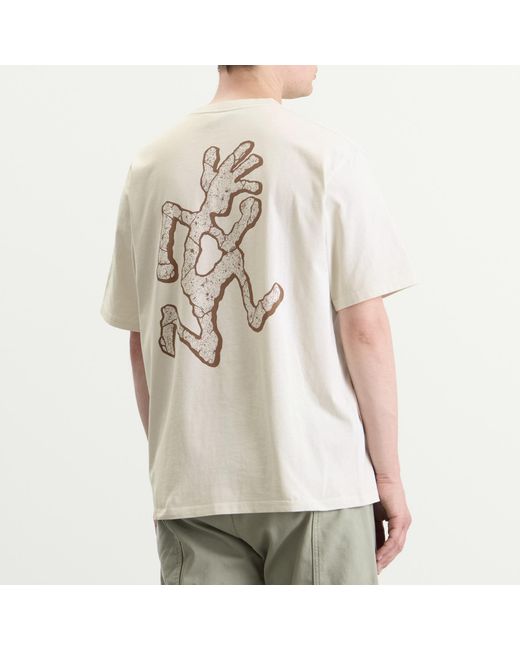 Gramicci White Livin' Pigment Dyed T-Shirt for men