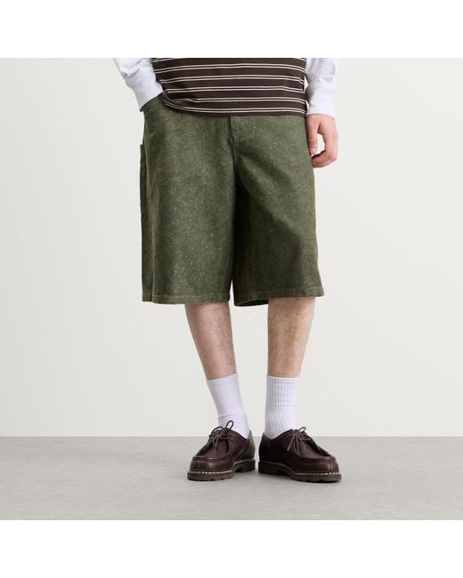 Dime Green Classic Denim Shorts for men