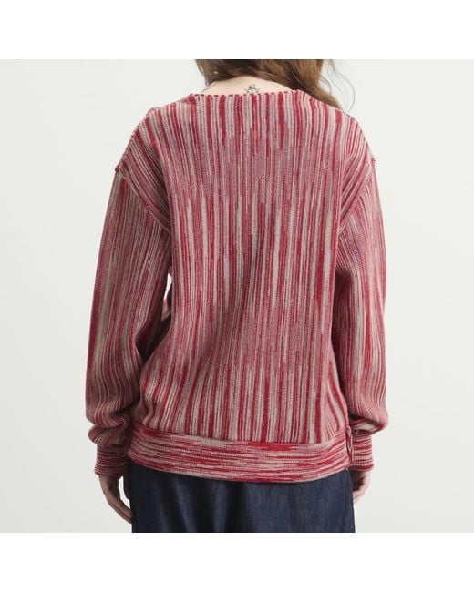 Needles Red Knit Cardigan