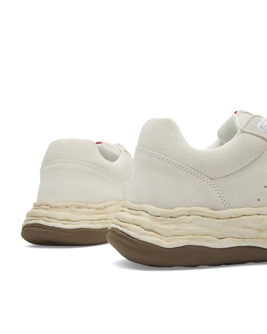 Maison Mihara Yasuhiro White Oliver Suede Sneaker for men