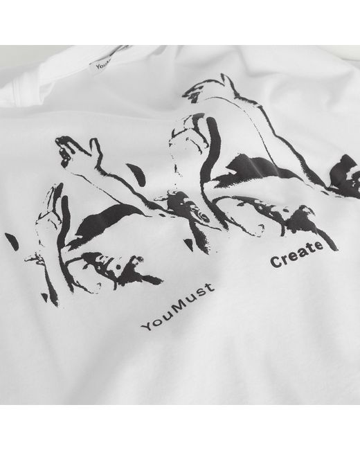 YMC White Graphic Triple T-Shirt Presented By End