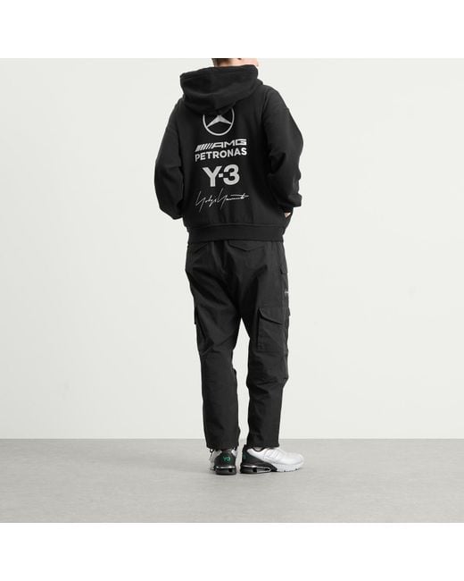 Y-3 Black X Mercedes F1 Zip Hoodie for men