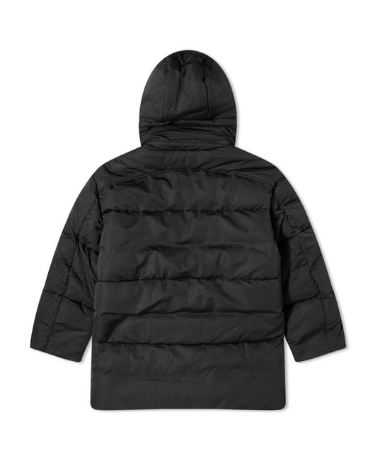PANGAIA Black Flwrdwn Recycled Nylon Puffer Jacket