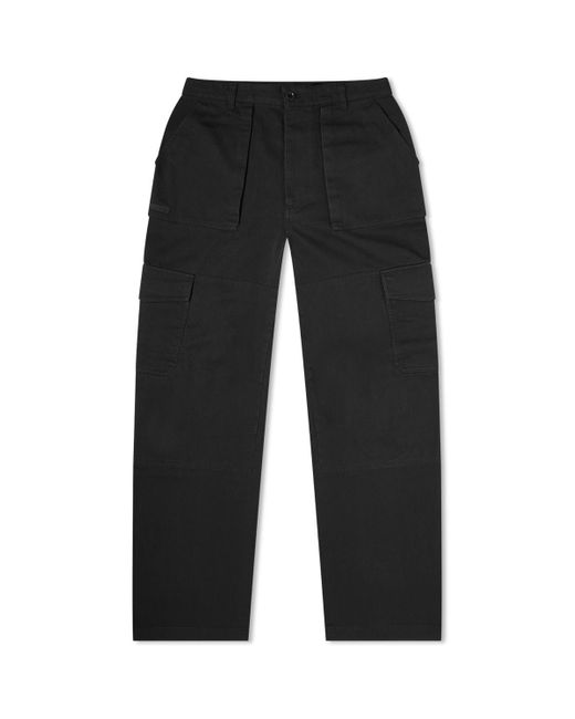 Acne Black Patsony Twill Cargo Trousers for men