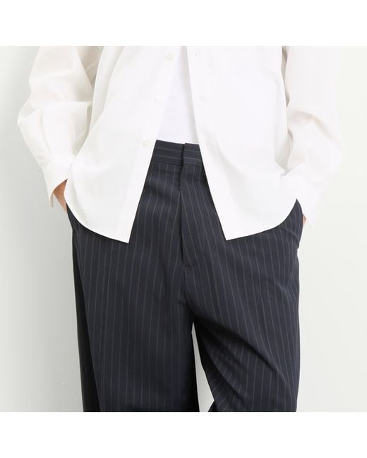Acne Blue Pasant Vis Pinstripe Trouser for men