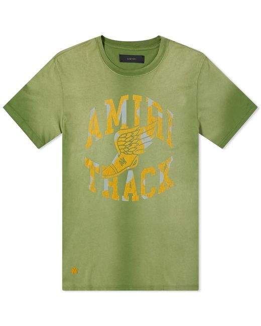Amiri Green Track T-Shirt for men