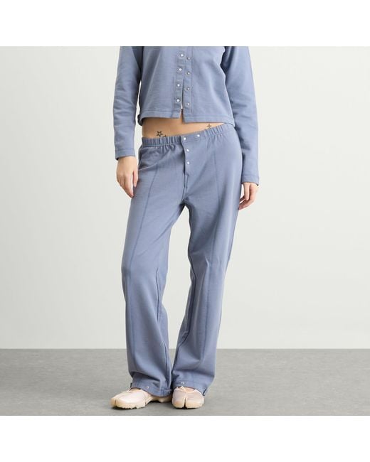 Fruity Booty Blue Cotton Terry Pants