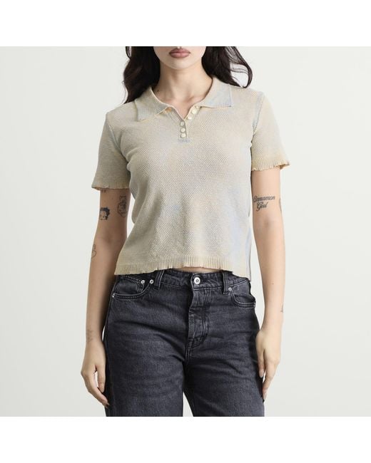Maison Margiela White Stamped Cotton Polo