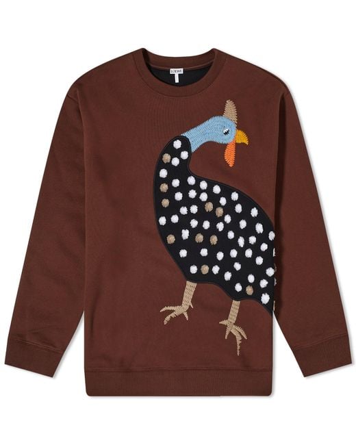 Loewe Brown Bird Sweater for men