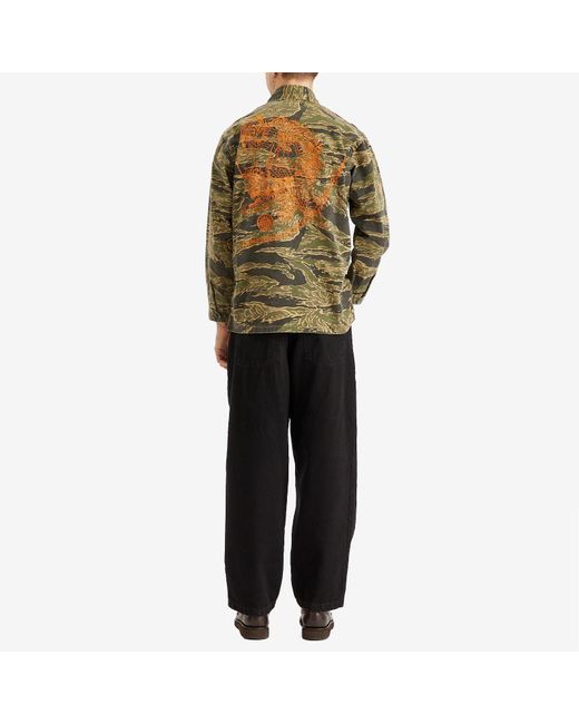 Maharishi Green Tiger Camo Advisor's Shirt for men