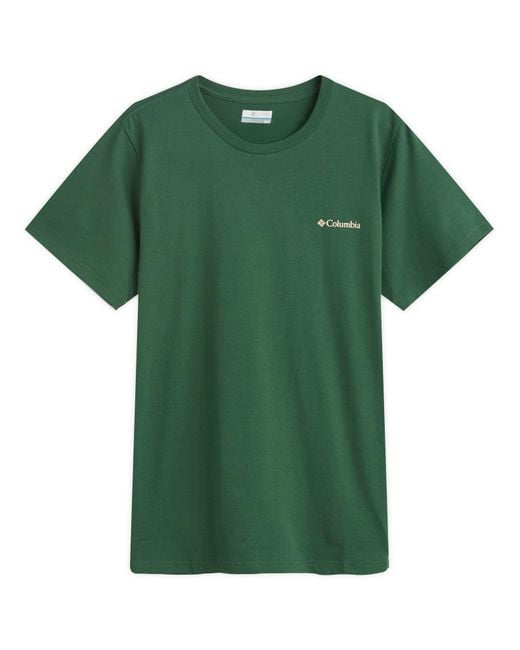 Columbia Green Rapid Ridge Back Graphic T-Shirt Ii for men
