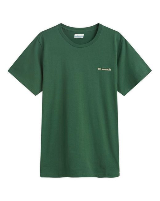 Columbia Green Rapid Ridge Back Graphic T-Shirt Ii for men