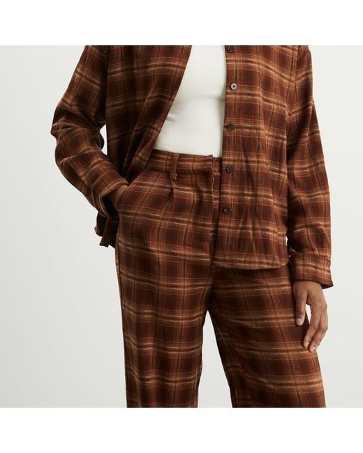 4th & Reckless Brown Tove Check Trousers