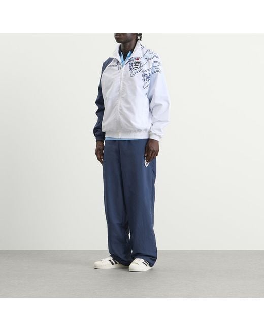 ICECREAM Blue Running Dog Patch Football Track Pants for men