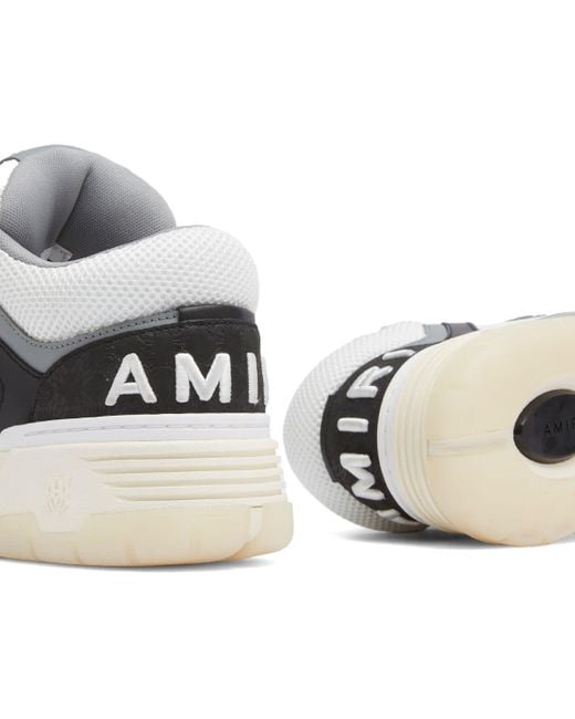 Amiri Black Ma-1 Quad Debossed Nubuck Sneaker for men