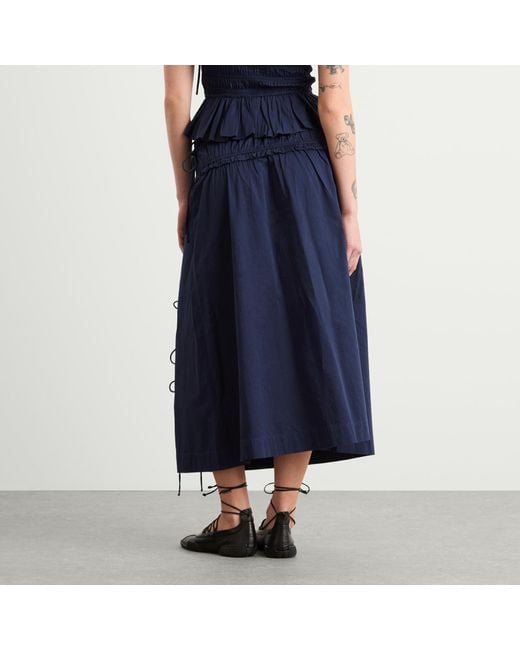 Damson Madder Blue Charlotte Midi Skirt Presented By End