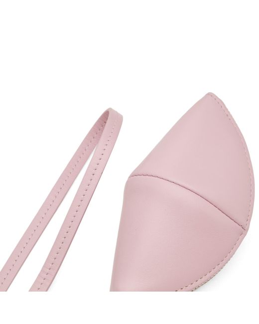 Jil Sander Pink Small Curve Pouch