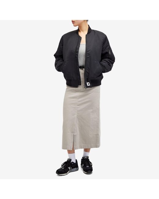 Gramicci Gray Long Baker Midi Skirt