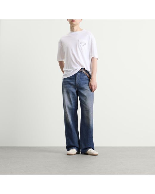 Acne Blue 1981 Trafalgar Wash Wide Leg Jeans for men
