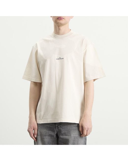 Stone Island Natural Whirlwind Type T-Shirt for men