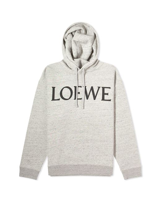 Loewe Gray Logo Hoodie for men