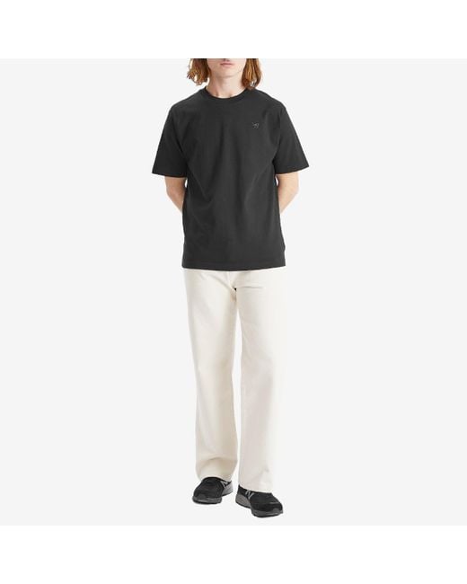 New Balance Black Nb Athletics Cotton T-Shirt for men