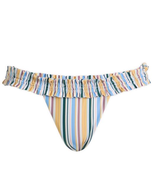 Faithfull The Brand Blue Tavira Bikini Bottom