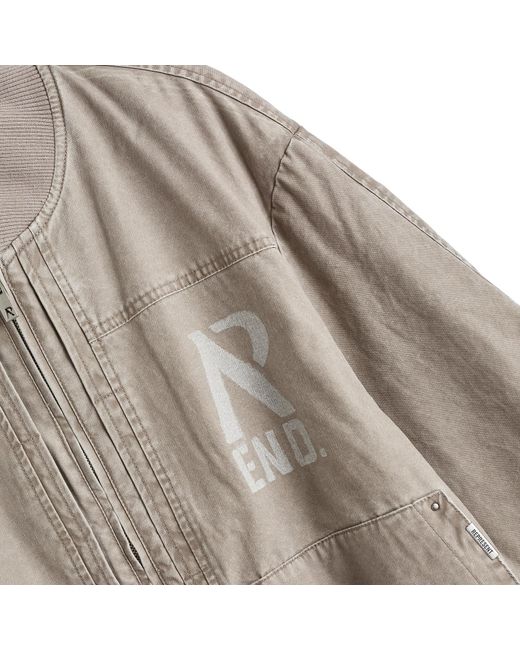 Represent Brown End. X Utility Bomber Jacket for men