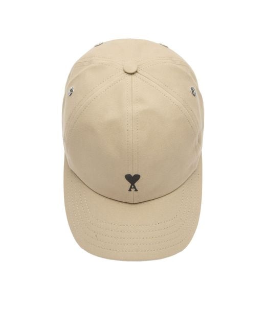 AMI Natural Ami De Coeur Embroidery Cap for men