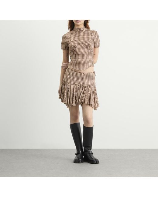 KNWLS Brown Tess Blouse