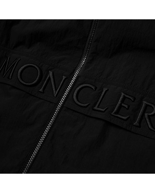 Moncler Black Joly Crinkle Nylon Jacket for men