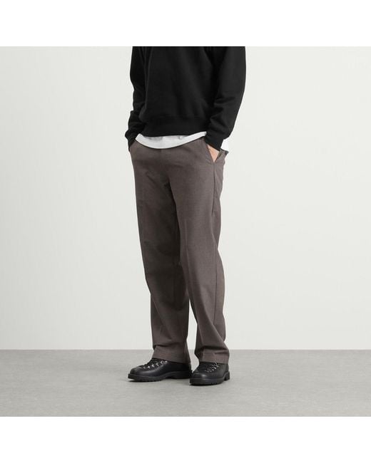 Wax London Gray Bayham Micro Puppytooth Trousers for men