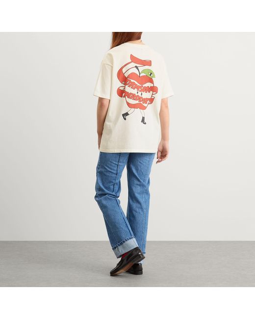 Damson Madder White Apple Peel Short Sleeve Shirt