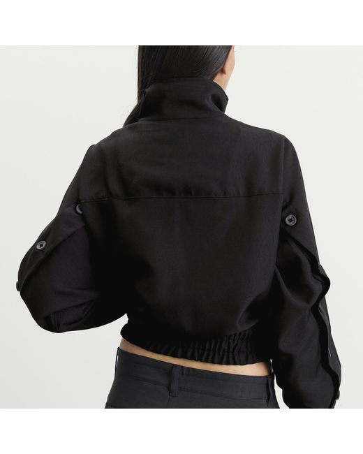 Y-3 Black Button Jacket