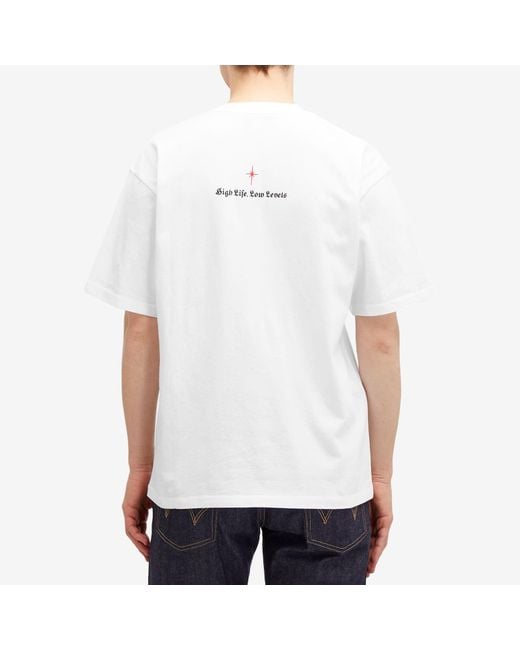 Edwin White High Life Low Levels T-Shirt for men